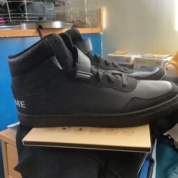 DADA SUPREME MEN'S HIGH TOP FASHION SNEAKERS BLACK DS1006 size 13 - Picture 2 of 6